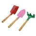 3pcs Outdoor Garden Tools Set Rake Shovel Kids Beach Sandbox Toy (Random Color)