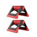 Rotating Push-up Rack 1 Pair Foldable Push-up Bracket Home Use Fitness Push-Ups Stand Push-up Rack Fitness Equipment (Red)