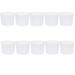 NUOLUX 10pcs Silicone Heat-resistant Cup Sleeve Protective Non-slip Water Glass Cover Reusable Cone Sleeve for Bottle Mug