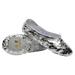 PU Leather Ballet Practice Shoes Non-slip Yoga Shoes Sole Dance Shoes for Kids Girls - Size 32 (Silver)