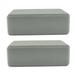 2 PCS Yoga Accessories Yoga Block Yoga Rectangular Bloster Pillow Cushion Anti-skid High Density EVA Exercise Block (Grey)