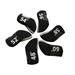 48-60 Degree with Two-Side Number Black 6pcs Neoprene Golf Club Wedge Head Cover New
