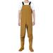 Manxivoo Fishing Gifts for Men Waders Fishing Boots Fishing Trousers with Braces Breathable Crosswater Waders Plus Size Jumpsuit Overalls for Men Yellow3 37