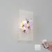 FSLiving Remote Control Acrylic Wall Sconce with 3D Simulated Butterflies Battery Operated Wall Lamp Color Changing Dimmable and Smart Timer for Rustic Artwork Home Indoor Purple - 1 Light