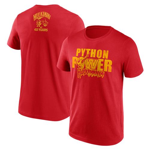 WWE Hulk Hogan 40 Years Python Power T-Shirt - Rot - Herren