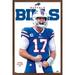 NFL Buffalo Bills - Josh Allen Feature Series 23 Wall Poster 22.375 x 34 Framed