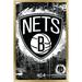 NBA Brooklyn Nets - Maximalist Logo 23 Wall Poster 22.375 x 34 Framed