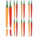 14pcs Gel Ink Pens Chili Writing Pens Signature Pens Student Stationery Lovely Vegetable Pens Gift