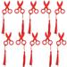 10 Pcs Hanging Scissors Safety Scissors for Kids Child Safety Scissors Baby Child