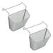 2 Pcs Storage Shelves Desk Organizer Cabinet Basket Cabinet Door Organizer Storage Holder Kitchen Supplies Kitchen Shelf Multipurpose Iron Office