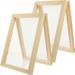 NUOLUX 2pcs Wooden Paper Making Frame DIY Paper Making Wood Frame DIY Frame Paper Making Screen