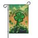 St. Patrick s Day Garden Flag Irish Holiday Outdoor Flag Happy Leprechaun Greenery Yard Flags 12.5 Ã—18 Burlap Vertical Double Sided House Flag for Home Garden Decor Spring Holiday Decor