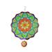 Stainless Steel Wind Spinner Indoor Outdoor Garden Decoration 11.6 Inch Multi Color Mandala Wind Spinners Gift