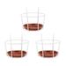 3 Sets Hanging Railing Planter Hanging Baskets Flower Pot Holder Rack Over The Rail Metal Fence Planters for Patio Balcony Porch Fence