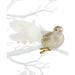 Holiday Lane Clip-On Silver Glitter Bird