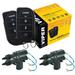 Viper 3105V 1-Way Security System w/ Keyless Entry + 4x Universal Door Lock Bundle