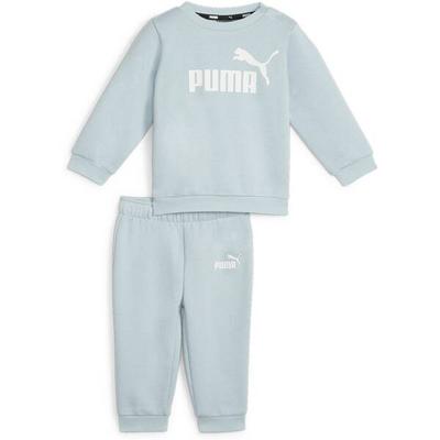 PUMA Kinder Sportanzug Minicats ESS Crew Jogger F, Größe 86 in Silber