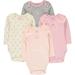 Wan-A-Beez Baby Boy and Baby Girls 0-24 Months 4-Pack Long Sleeve Bodysuits