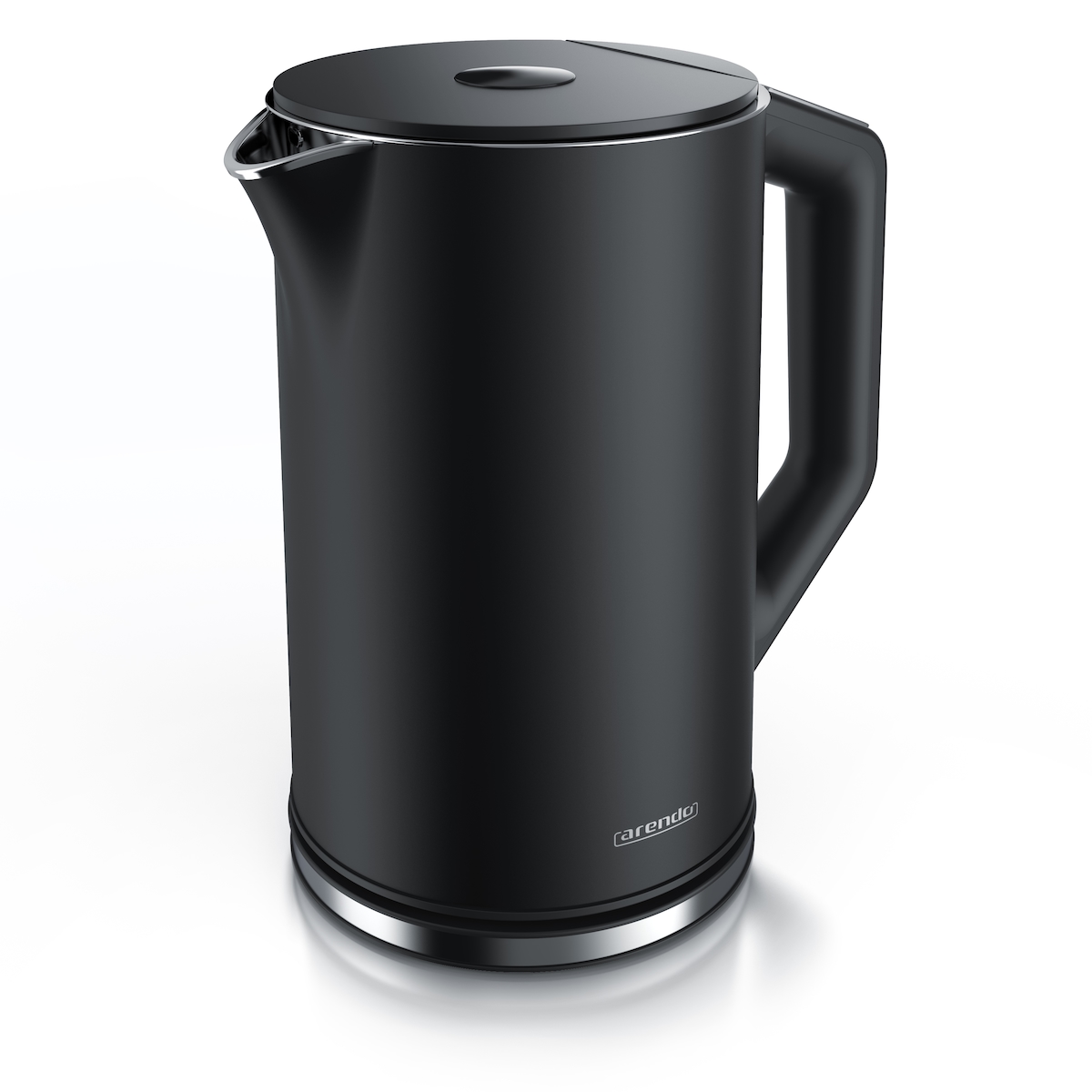 Arendo Wasserkocher, 1,5 Liter, 40-100 Grad Temperaturwahl, LED-Display, hochwetiger Edelstahl, Schwarz Image