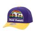 Men's Mitchell & Ness Purple/Gold Denver Nuggets Soul XL Logo Pro Crown Snapback Hat