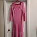 Free People Dresses | Free People Intimately Pink Long Fuzzy Sweater Dress | Color: Pink | Size: S