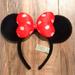 Disney Accessories | Disney Minnie Ears | Color: Black/Red | Size: Os