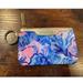 Lilly Pulitzer Bags | Lily Pulitzer Pink & Blue Keychain Id Zipper Wallet Pouch | Color: Blue/Pink | Size: Os