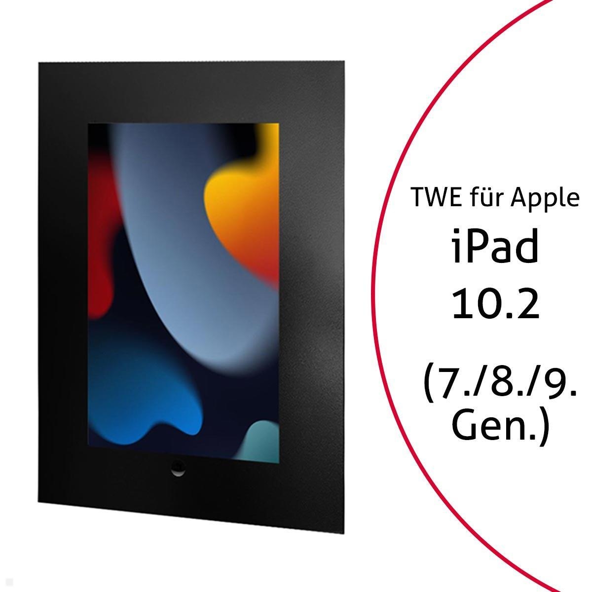TabLines TWE089B Tablet Wandeinbau für Apple iPad 10.2 (7./8./9. Gen.), HB, schwarz Image