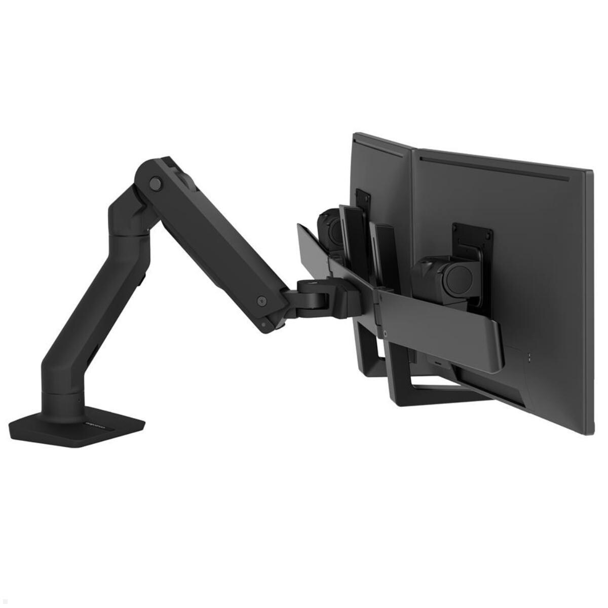 Ergotron HX Dual Monitorhalterung für 2 Monitore für USM Tisch, schwarz (46-477-225) Image