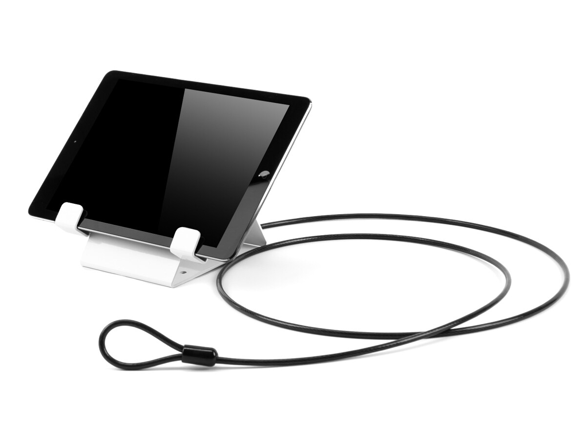 Compulocks universal Tablet Tischhalterung anschraubbar, diebstahlsicher, weiß (CL12UTHWB) Image