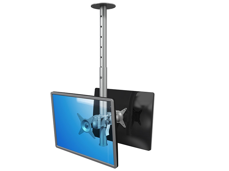 Dataflex Viewmate 2-fach Deckenhalterung (52.572), silber Image