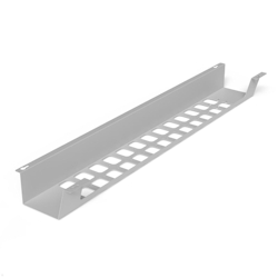 TecLines TKW003S Schreibtisch Kabelwanne horizontal 1000 mm, silber Image