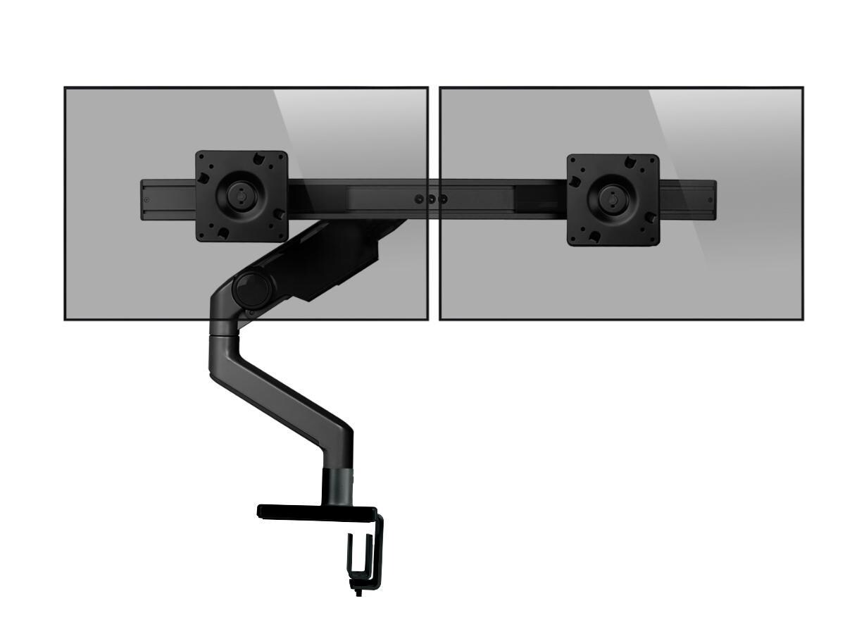 Humanscale M8.1 Dual Monitorhalter für USM Tisch schräg schwarz (M81UBB2B) Image
