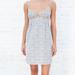 Brandy Melville Dresses | Floral Brandy Dress | Color: Blue/Cream | Size: S