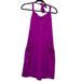 Athleta Dresses | Athleta Bright Purple Halter Neck Shelf Bra Athletic Dress Size 4 | Color: Purple | Size: 4