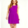Kate Spade Dresses | Kate Spade Magenta Purple Katia Cinched Waist Dress With Orange Tie Size Small | Color: Orange/Purple | Size: S
