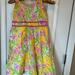 Lilly Pulitzer Dresses | Lilly Pulitzer Girls Yellow Pink Elephant Floral Sun Dress White Label | Color: Pink/Yellow | Size: 8g