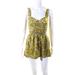 Free People Dresses | Free People Womens Floral Print Sweetheart Neck A Line Dress Yellow Size 0 | Color: Yellow | Size: 0