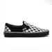 Vans Shoes | Euc- Vans Classic ‘Sketch Check’ Unisex Slip On Sneaker | Color: Black/White | Size: 8