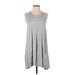 Alya Casual Dress - Mini High Neck Sleeveless: Gray Dresses - Women's Size Small