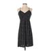 Ann Taylor LOFT Casual Dress: Black Polka Dots Dresses - Women's Size X-Small Petite