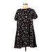 Lush Casual Dress - DropWaist: Black Print Dresses - Women's Size Small