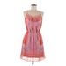 Lauren Conrad Casual Dress - Mini V-Neck Sleeveless: Pink Dresses - Women's Size 8