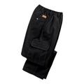 Blair Men's Haband Men's Casual Joe® Stretch Waist Poplin Cargo Pants - Black - 52