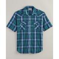 Blair Men's John Blair Short-Sleeve Snap-Front Shirt - Blue - S