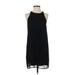 Leith Casual Dress - Mini Crew Neck Sleeveless: Black Dresses - Women's Size Small