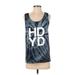 SoulCycle Active Tank Top: Blue Activewear - Women's Size Small