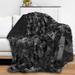 Pavilia Soft Fluffy Faux Fur Throw Blanket, Taupe Tan Camel, 50x60 Inches in Black | 80 H x 60 W in | Wayfair P-B3021-X-TDBK