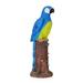 Quarryville Bayou Breeze Solar Parrot Outdoor Garden Statue w/ Spotlight Resin/Plastic in Blue | 20 H x 8.7 W x 7.1 D in | Wayfair