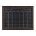 Latitude Run® Framed Magnetic Chalkboard Calendar Wood in Brown | 4.9 H x 23 W x 29 D in | Wayfair 4FA52B32CDD04AF58137BE87AC16B141